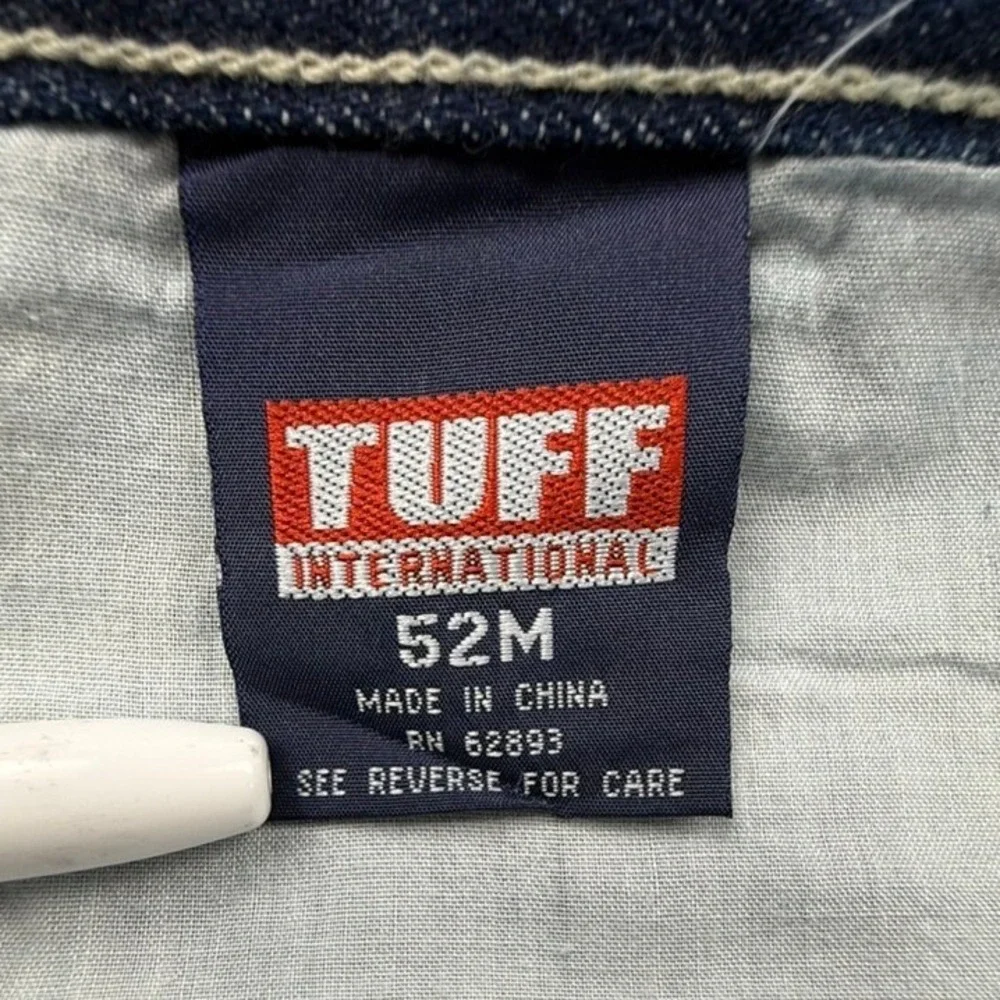 VTG Tuff Mens Workwear Denim Jeans Dark Wash Contrast Stitch 52M NWT